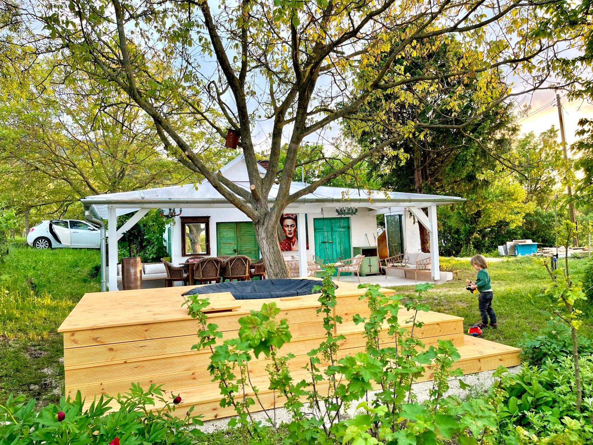 Bohemian Eco Lodge At Lake Balaton Kisapati Exterior foto